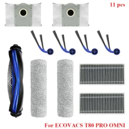 For ECOVACS T80 PRO OMNI / T80 OMNI Robot Vacuum Cleaner Part Main Side Brush Mop Cloth Hepa Filter Dust Bag Parts Accessories