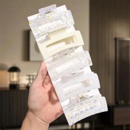 5pcs Simple Large Hollow Square Versatile Hair Accessories, Suitable for Back-to- Season Gift Giving Suitable for Thick Hair