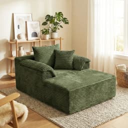 High Resilience Reclining Sofa Chair, Indoor Frameless Sofa Bed, Deep Seating Sleeper, Reading & Movie Lounge Chair, Cloud Soft