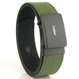 TUSHI Brand 4.3 Wide Thickened Gun Hanging Double-Layer Nylon Belt Versatile Casual Outdoor Tactical Automatic Buckle Mens