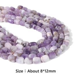 Wholesale Natural Smooth Square Stone Beads Loose Cube Bead Agates Quartzs Raw Mineral Beads for DIY Bracelets Earrings Neckalce