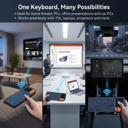 MRSVI Mini Keyboard A8 PLUS,Backlit 2.4GHz&Bluetooth5.0 Wireless Keyboard with Touchpad for Android TV Box,Mac,Laptop,Windows