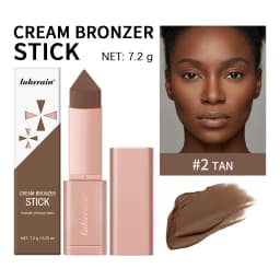 Cream Bronzer Stick and Contour Stick 2-in-1 bronzing and contouring instant depth & dimension to the face flawlessly over base