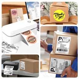 Marklife X4 Thermal Label Printer Portable Printer for 4x6 Mailing Packages Printing Bluetooth Automatic Label Recognition 2026