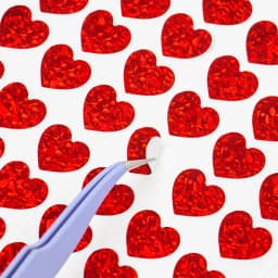 10 Sheets Laser Heart Stickers Pack Mini Color Love Self-adhesive Marker Notes Decoration for Diary Album Valentine's day A7754