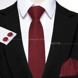 Hot Sale Burgundy Pink Necktie Set Include Polyester Bowtie Cufflink Floral Brooch For Groom Suit Wedding Cravat Shirt Accessory