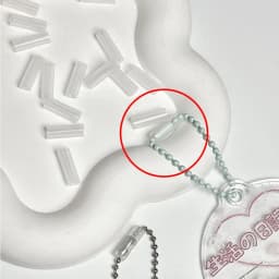 50Pcs Bead Chain Anti-lost Cover Pendant Chain Protective Cover Prevent Bag Ornament From Falling Off Acrylic Anti-Loss Cover