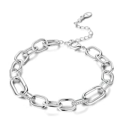 2026 Valentine New 925 Silver Pink Bow Full Diamond Bracelet Original 17-20CM Fit DIY Charm Women Birthday Jewelry Gifts