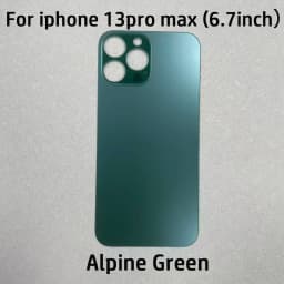 Back Cover Glass For iPhone 13 Pro /13 Pro Max, Rear Battery Door Housing Replacement Repair Part