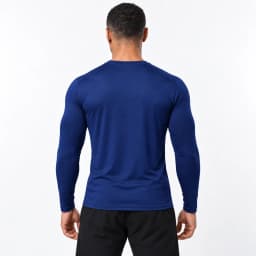 Men's Ice Silk Long Sleeve T-Shirt Quick Dry Breathable Lightweight Cooling Gym Running Fitness Outdoor Casual Sports Top