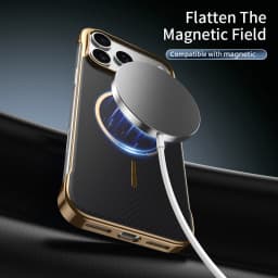 For iPhone 17 16 15 14 13 18 Pro Max For Magsafe Magnetic Fiber Texture Matte Phone Case For iPhone Air Plating Frameless Cover