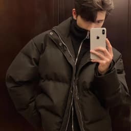 New Fake Two Piece Warm Coats Men Winter Loose Cotton-padded Jackets Men's 2026 Solid Color Pockets Overcoats C919
