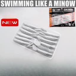 12/16/20pcs Paddle T Tail Soft Bait Swing Wobbler Vibration Swimbait Soft Fishing Lure Swim As Minnow for Bass Pesca