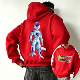 Dragon Ball Freeza Cartoon Anime 2026 New Spring and Autumn Men's and Women's Fashion Hooded Sports Hoodie