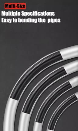 1Pcs 420mm PVC Pipe Spring Bender 12.4-26.4mm 3/8 1/2 3/4 Wire Pipe Bending Tool Square Steel Curve Spring Wire Tube Manual Tool