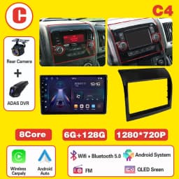 Android 16 For Fiat Ducato 2005-2025 Citroen Jumper Peugeot Boxer Dodge Ram carplay radio auto android head unit multimedia play
