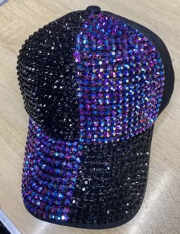 Double Color Scheme Women's Baseball Cap Spring Autumn Rhinestone Caps Fashion Personality Street Hiphop Hats For Female