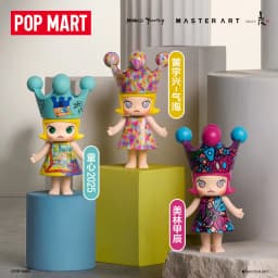 POPMART MEGA ROYAL MOLLY 100% Anniversary Series1 Blind Box Mystery Box Guess Bag Toys Doll Cute Anime Figure