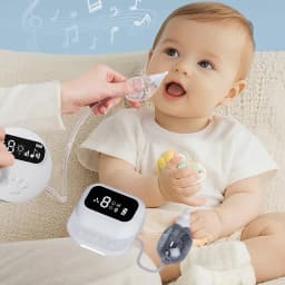 Electric Nose Cleaner with Music and Soft Glow Powerful Electric Nasal Aspirator Rechargeable Vacuum for Infants Nasal Aspirator