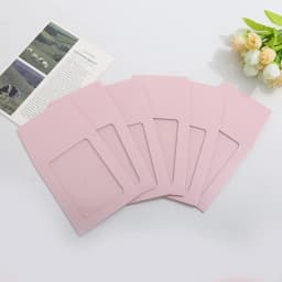 10pcs Paper Transparent Window Envelopes 8.5*11cm DIY Photo Card Frame Storage Holders for Jewelry Accessories Gift Packaging