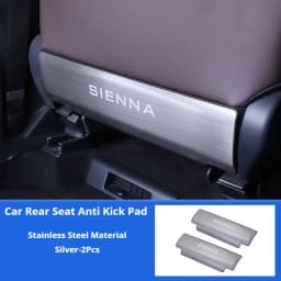 For Toyota Sienna XL40 4th 2021 2022 Refit Automotive Interior Rear Seat Anti-kick Cushion Car Front Door Anti-Kick Mat