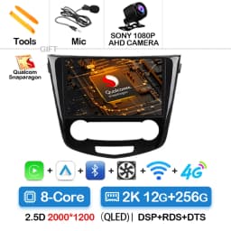 Android 15 Car Radio For Nissan Qashqai 2 J11 X-Trail T32 Rogue 2013-2021 QLED BT GPS DSP 4G LTE Autoradio Navigation 5G WIFI