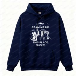 Robin Beam Me Up This Place Sucks Sweatshirt Woman Man Funny Quote Movie Long Sleeve O Neck Hoodie Sweatshirts Women Pullover