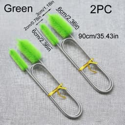 Aquarium Cleaning Brush for Water Filter Pump Lily Pipe Air Tube Hose Stainless Steel Fish Tank Brush Water Pump Accessories
