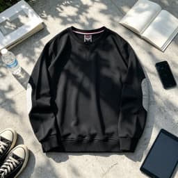 2026 Autumn New Basic Knitted Pullover Sweatshirts Men's Plus Size Soild Color High Quality Fashion Washed Casual Sportswear