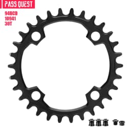 PASS QUEST 94BCD Mountain Bike Disc Positive and Negative Tooth Single Disc Suitable FORGX NX X1 1400 Bicycle Tooth Disc