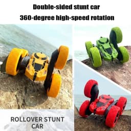 RC Stunt Car Children Double Sided Flip Remote Control 360 Rotation with Lights Off Road Drift RC Car Gifts for Kids Adults Boys