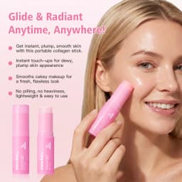 PDRN Pink Collagen Volumer Multi Balm Deep Hydration Plump Smooth Radiant Multi Collagen Stick for Cheeks Eyes Lips Neck Skincar