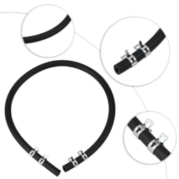 For Briggs-Stratton 5414K 1/4 Fuel Line Hose W 4 Clips Lawn Mower Engine Motor Garden Park-side Power Tool Part Set