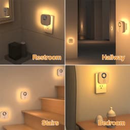 Wireless Motion Induce Night Lamp Smart Human Motion Sensor Night Light LED Dimmable Ultra-Quiet for Bedroom Hallway Bathroom