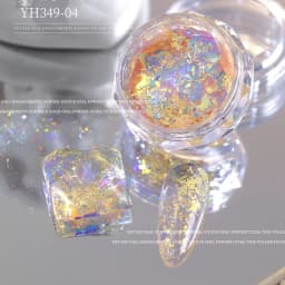 12 Colors Chameleon Glitter Flakes Irregular Untra-Thin Chameleon Yuki Glitter Sequins Mirror Effect Manicure Chameleon Sequins