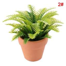 Mini Potted Plant 1:12 Dollhouse Miniature Tree Potted Plant Green Plant Model For Doll House Furniture Home Garden Decor