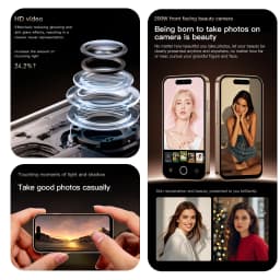 ONEMYTH M17 Pro Mini Smartphone 2026, 4.0" HD Full Screen 4G LTE , Android 12 Small Cell Phone, Dual SIM Standby, Pocket Size