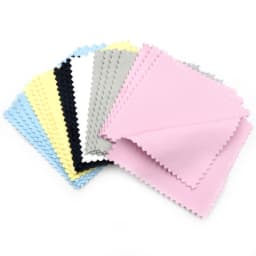 10pcs Silver Polish Polishing Cloth Soft Cleaning Cloth Wipe Wiping Cloth For Silver Gold Jewelry Tools