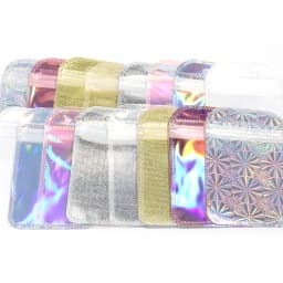 20-100pcs Holographic Ziplock Bags Iridescent Composite Self Sealing Pouches For Jewelry Nail Art Gift Packaging Storage Supply