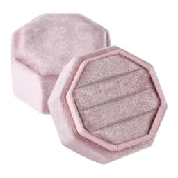 3 Rings Octagonal Display Box Dustproof Rings Storage Box Suitable for Proposals