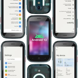 Unihertz Jelly Star Smallest Android 13 Smartphone 8GB 256GB Led Light Transparent Backshell Mobile Phone 48MP 3inch Cellphones