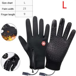 USB Heated Motorcycle Gloves Touch Screen Gloves Heating Thermal Gloves for Cycling Running Driving Hiking Walking Keep Warm