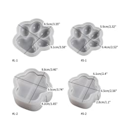 Cat Paw Storage Box Silicone Molds DIY Epoxy Resin Molds Ornament Making Tool R3MC