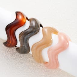4 Pcs Wavy Resin Bangle Set For Women Trendy Geometric Wave Acrylic Cuff Bracelets Colorful Stackable Jewelry Fashion Gifts 2026