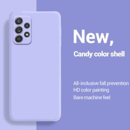 Liquid Silicone Soft Case for Samsung Galaxy A52 A72 A13 A23 A33 A53 A73 A04 A04S A04E A14 A24 A34 A54 A22 A32 5G Cover Fundas