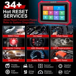 2026 NEW KINGBOLEN K8 Pro Bi-Directional Scanner Full Systems Diagnostic Scan Tool,34 Reset ECU Coding, lifetime free update