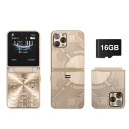 SERVO Flilo9 3G WCDMA Flip Mobile Phone Speed Dial Call Recording Blacklist FM Radio Button Flip Cellular Phone Dual SIM Standby