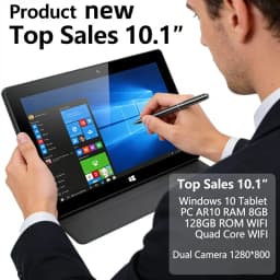 Top Sales 10.1''Windows 10 T10 Tablet PC AR10 RAM 8GB 128GB ROM WIFI Quad Core WIFI Dual Camera 1280*800 Touch Screen USB 3.0
