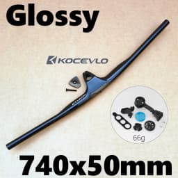 KOCEVLO MTB CARBON Handlebar Negative 17° 50-90MM For Efficient Integrated Handlebar For MTB (XC, Marathon)  740MM