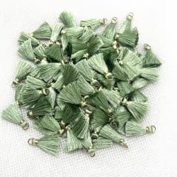 100/50Pcs 20mm Mini Metal Hanging Ring Tassel Trim Pendant DIY Craft Jewelry Handmade Earrings Decor Materials Fringe Trim